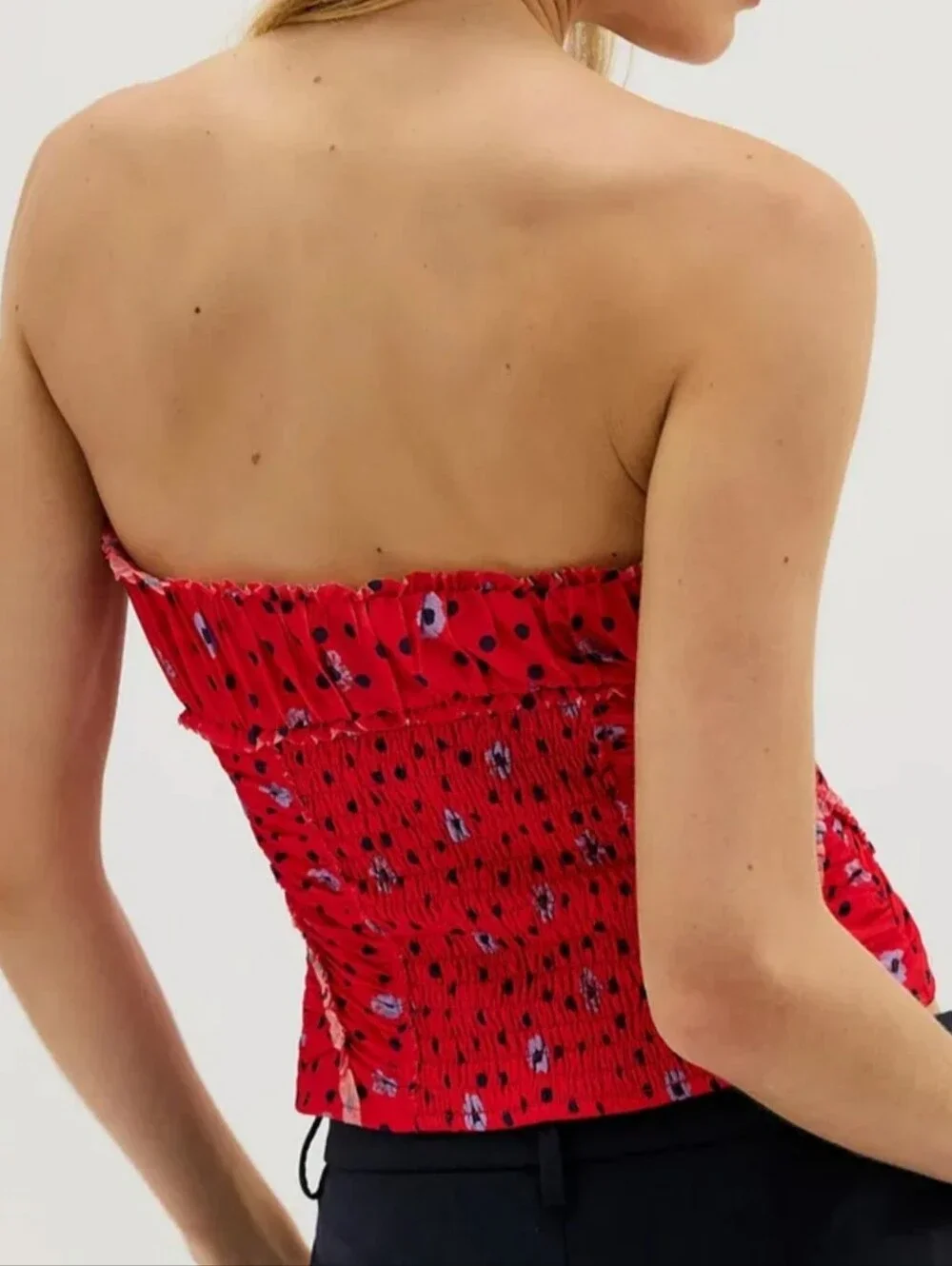 Free People Scottie Printed Tube- Red